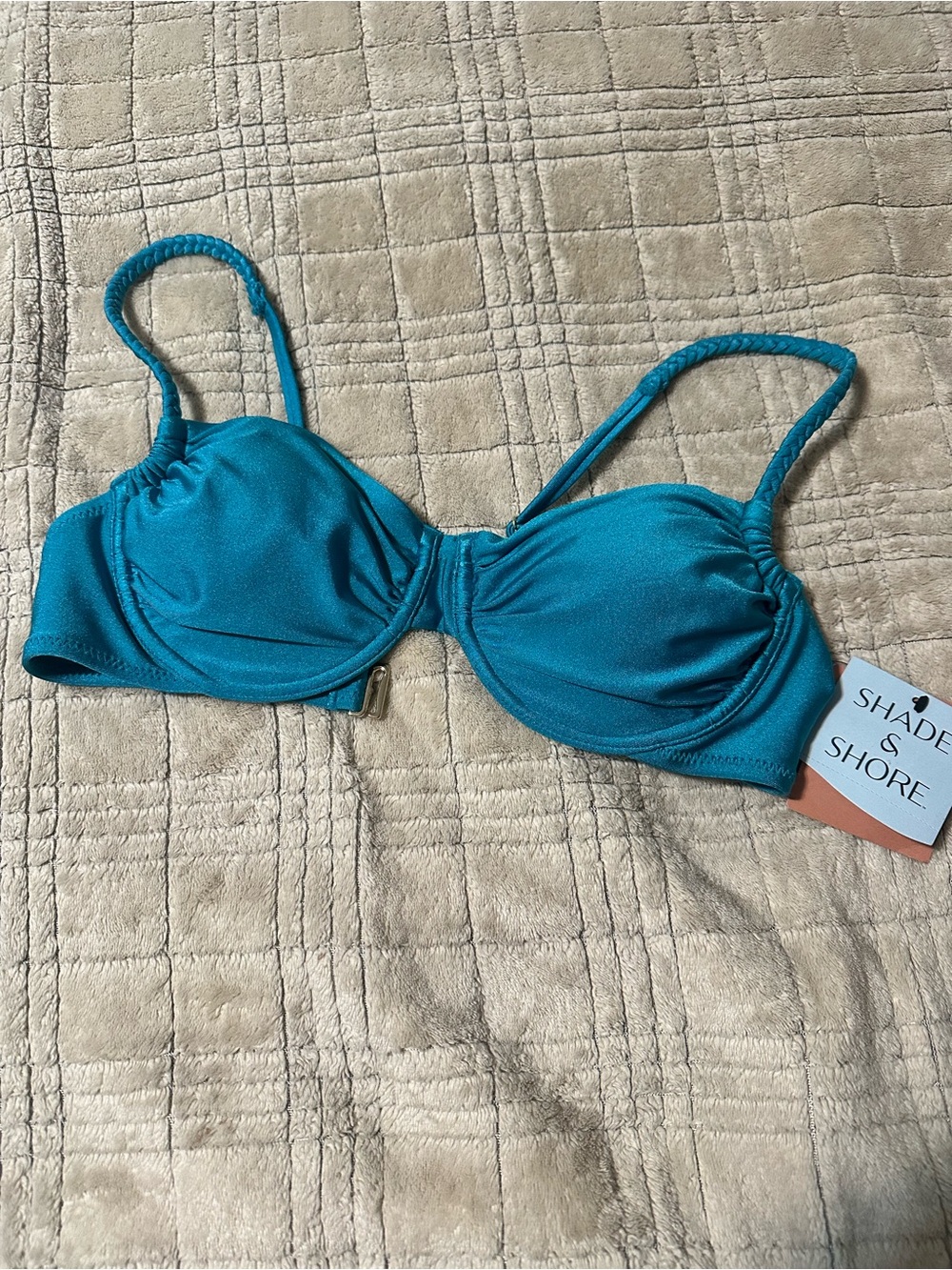 Shade & Shore Teal Underwire Bikini Top